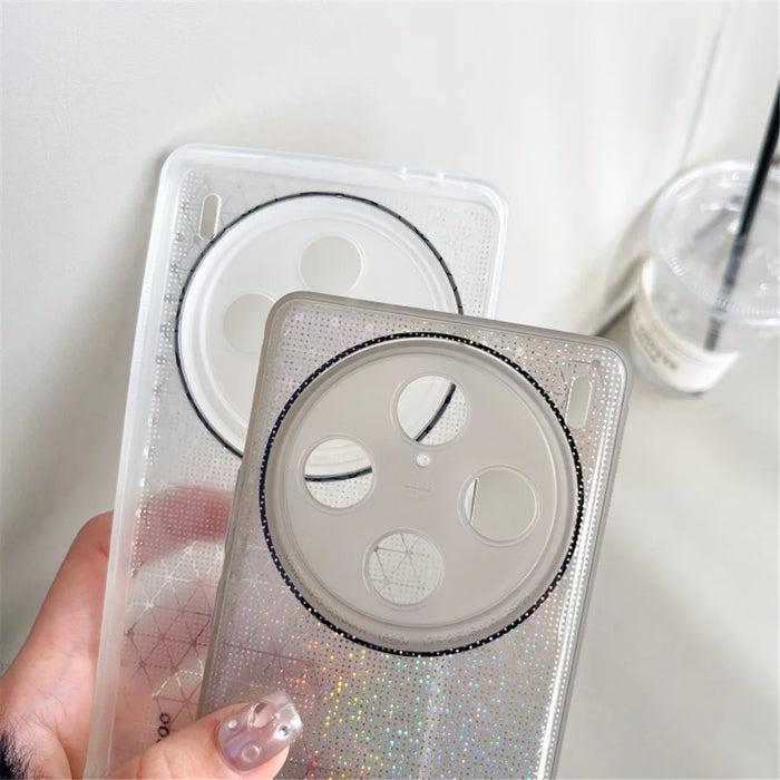 Q.COO For vivo X100 Pro 5G Case Bling Aurora Series TPU Phone Back Cover - White - 5