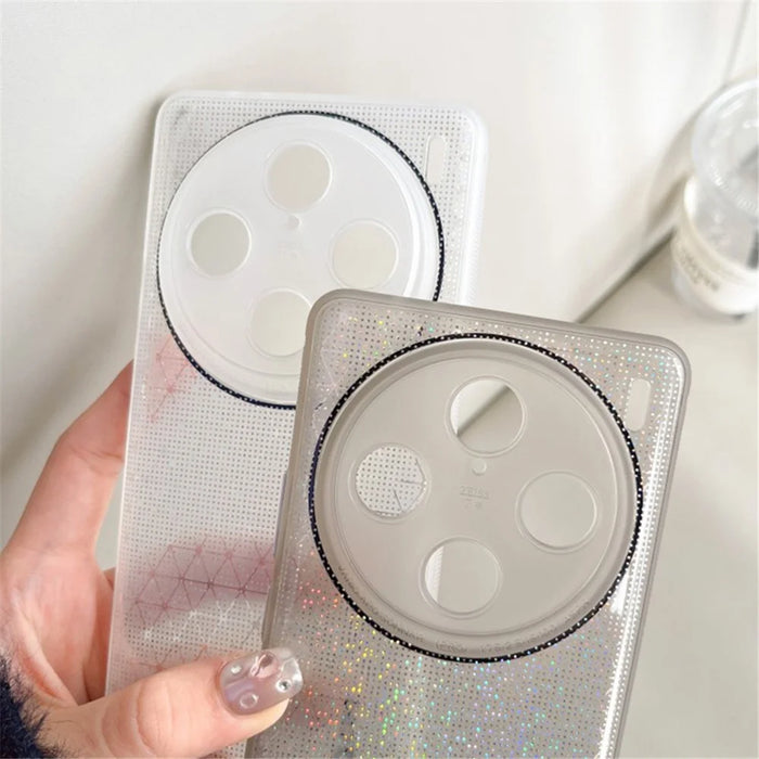 Q.COO For vivo X100 Pro 5G Case Bling Aurora Series TPU Phone Back Cover - White - 6