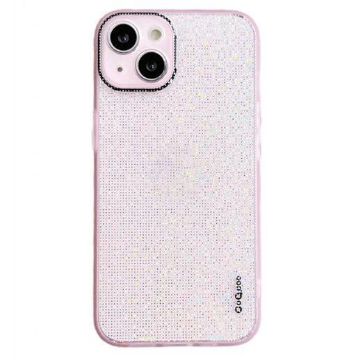 Q.COO For iPhone 13 TPU Case Aurora Effect Anti-slip Grip Phone Cover - Pink - 1