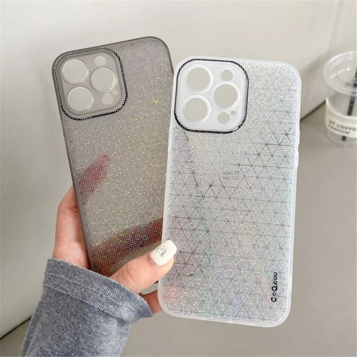 Q.COO For iPhone 14 Pro Max Case TPU Aurora Effect Slim Stylish Phone Cover - White - 4