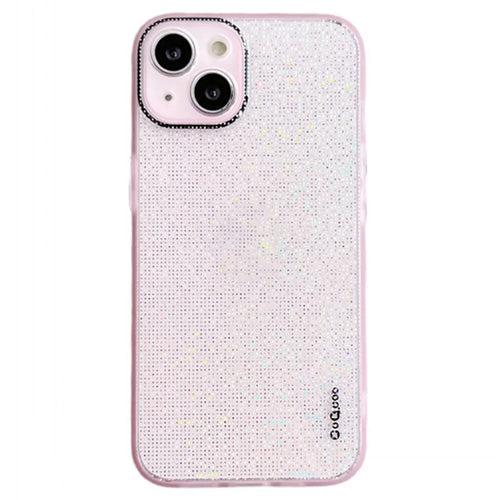 Q.COO For iPhone 15 Case Aurora Effect Design TPU Shock-Resistant Phone Cover - Pink - 1