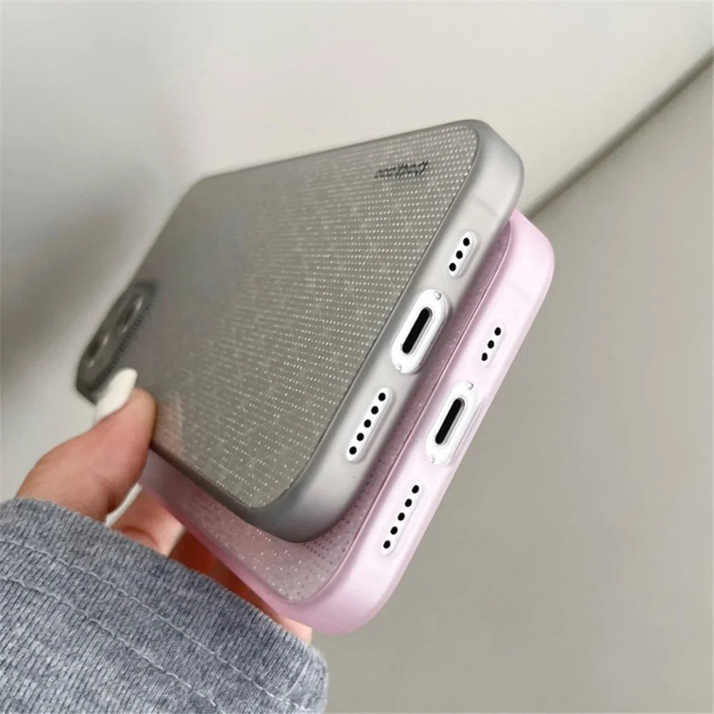 Q.COO For iPhone 14 Case Soft TPU Bling Refracting Design Phone Cover - Pink - 7
