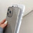 Q.COO For iPhone 13 Pro Case TPU Aurora Effect Refracting Phone Cover Camera Protection - White - 6