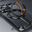 For iPhone 14 Pro Aluminum Alloy + TPU Case Kickstand Frameless Phone Cover Compatible with MagSafe - Black - 3