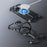 For iPhone 14 Pro Aluminum Alloy + TPU Case Kickstand Frameless Phone Cover Compatible with MagSafe - Black - 5