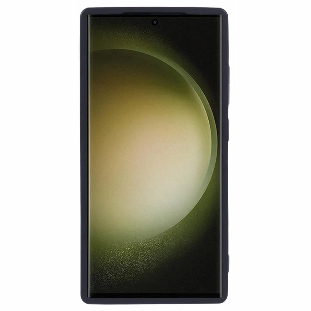 For Samsung Galaxy S23 Ultra Case Soft TPU Anti-Drop Matte Phone Cover - Black - 2