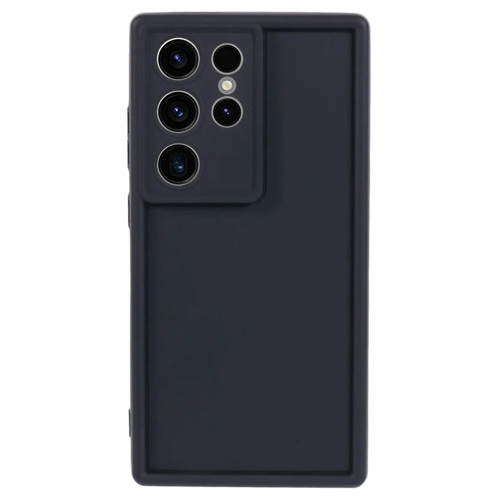 For Samsung Galaxy S24 Ultra TPU Case Matte Finish Slim Profile Phone Protector - Black - 1