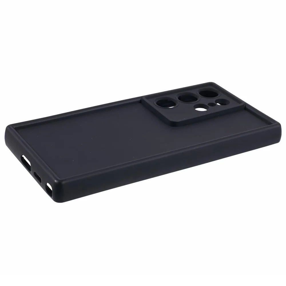 For Samsung Galaxy S24 Ultra TPU Case Matte Finish Slim Profile Phone Protector - Black - 5