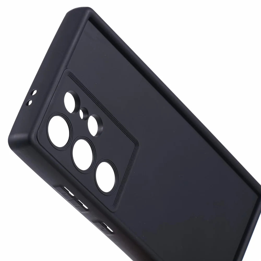 For Samsung Galaxy S24 Ultra TPU Case Matte Finish Slim Profile Phone Protector - Black - 6