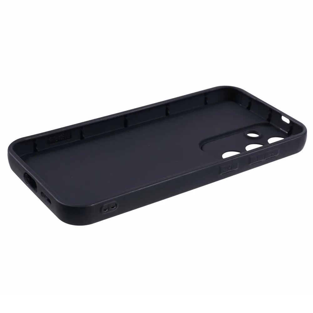 For Samsung Galaxy S24+ Matte Case Anti-Scratch TPU Phone Cover - Black - 4