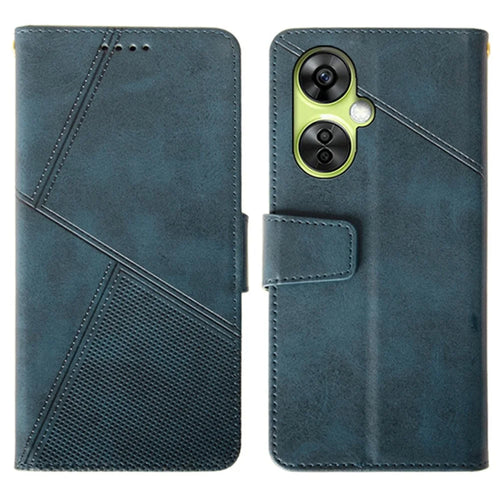 IDEWEI For OnePlus Nord CE 3 Lite 5G / Nord N30 5G Case Calf Texture Wallet Phone Leather Cover - Blue - 1