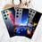 For Samsung Galaxy S24 Ultra Slim Case Pattern Printing PC+Tempered Glass+TPU Phone Shell - Lion - 5