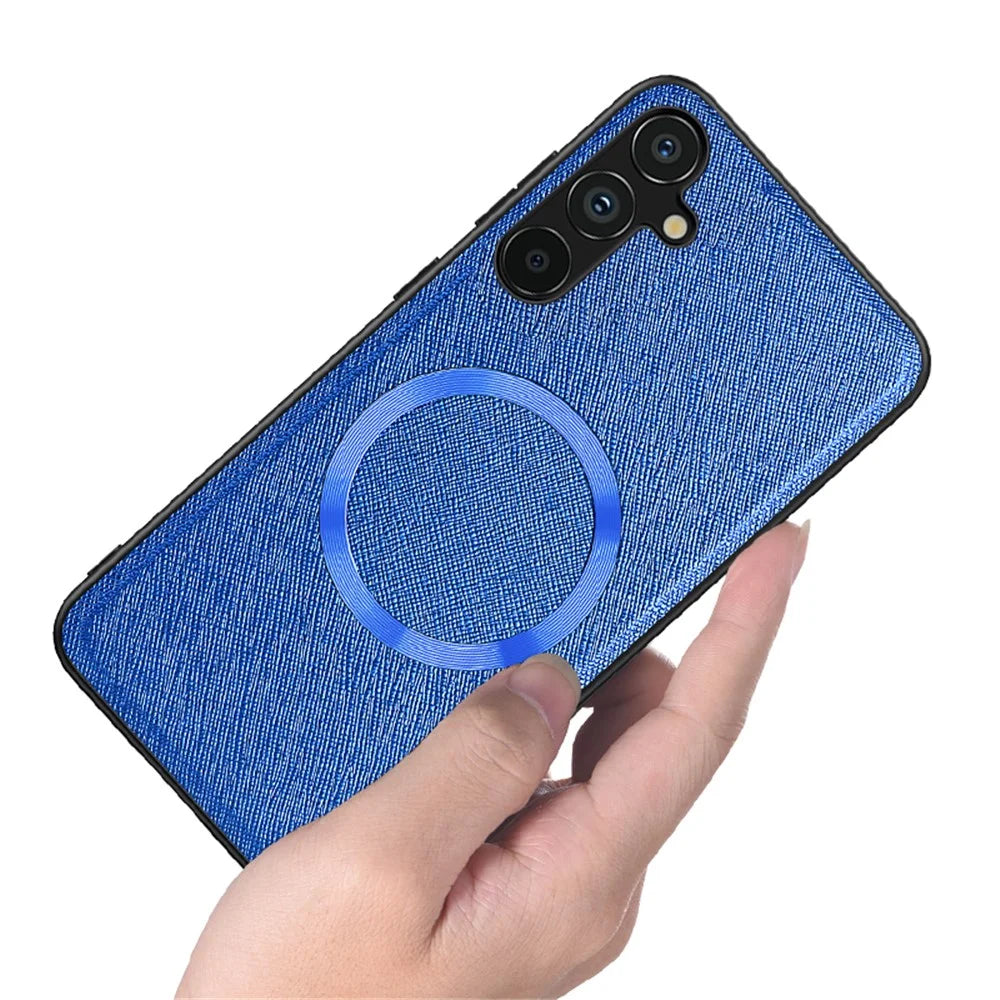 For Samsung Galaxy A25 5G (Global) (161.0 x 76.5 x 8.3mm) Case Leather+TPU Magnetic Phone Cover - Black - 7