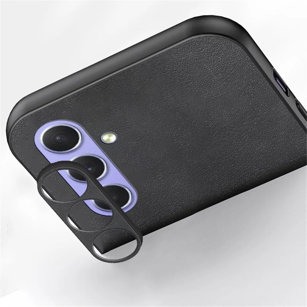 For Samsung Galaxy S24 Slim Case Anti-Drop PU + TPU Phone Cover - Grey - 5