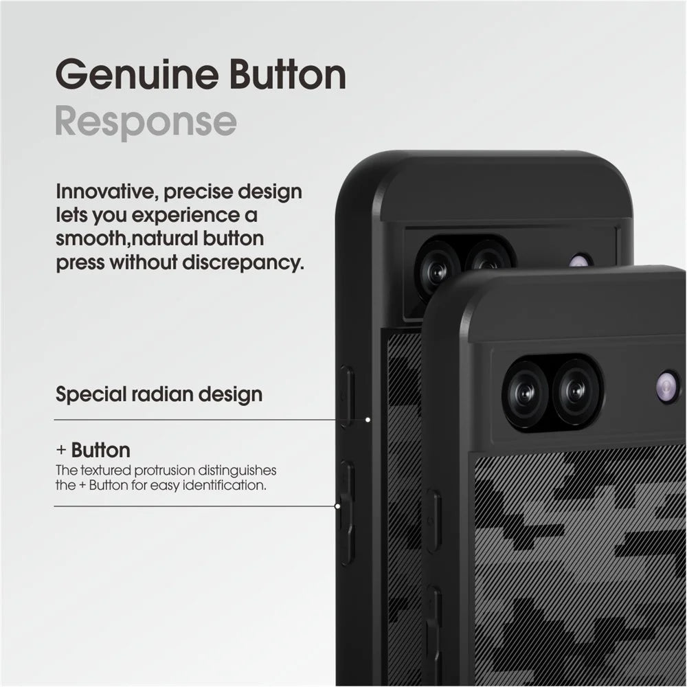 IBMRS For Google Pixel 8a Case TPU+PC Armor Shockproof Phone Cover - Grid Camouflage - 4