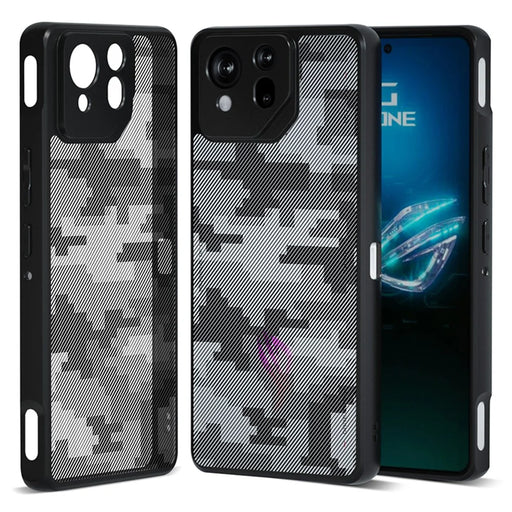 IBMRS For Asus ROG Phone 8 5G Case TPU+PC Shockproof Protection Phone Cover - Grid Camouflage - 1