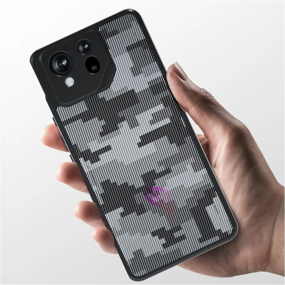 IBMRS For Asus ROG Phone 8 5G Case TPU+PC Shockproof Protection Phone Cover - Grid Camouflage - 6