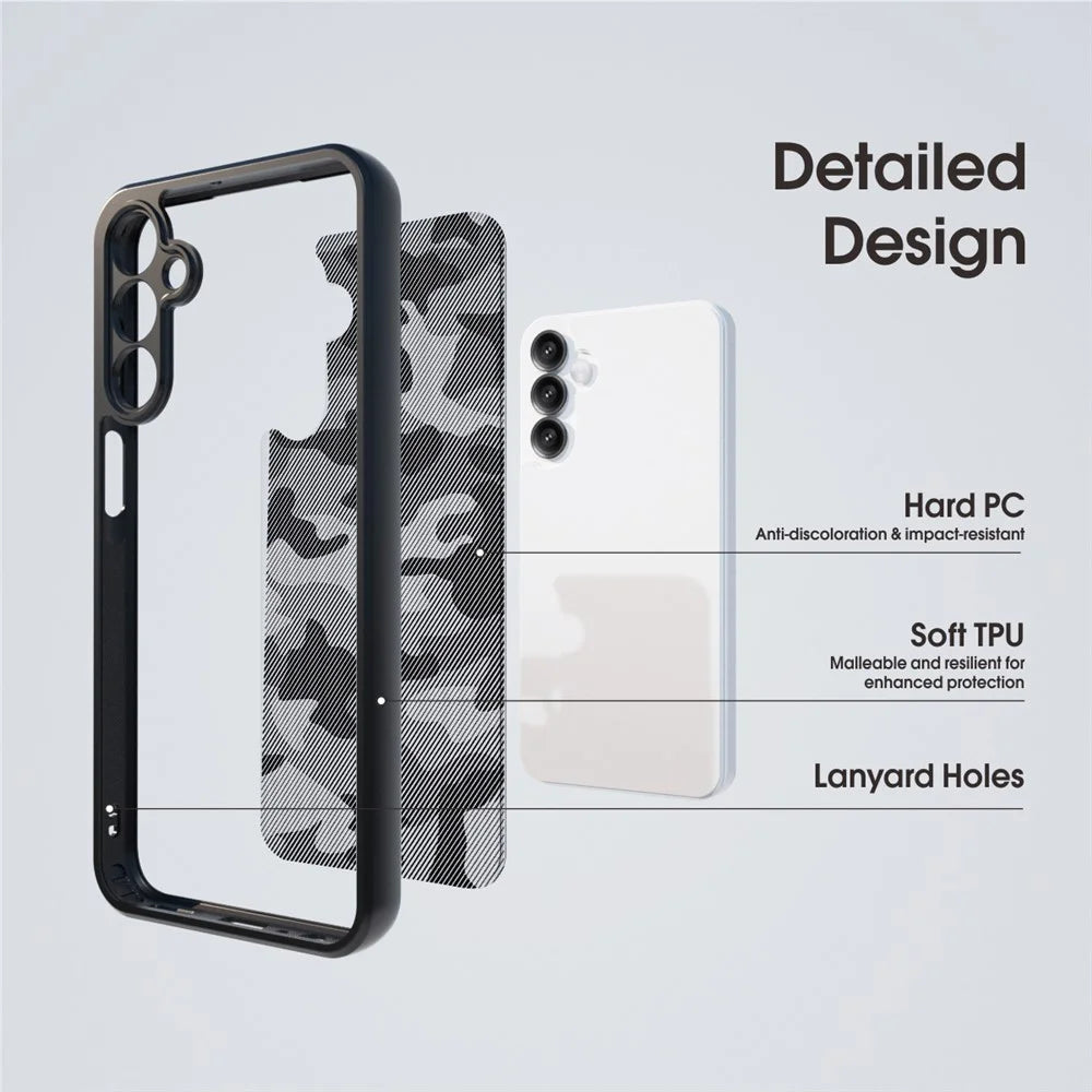 IBMRS For Samsung Galaxy A15 4G / 5G Case Drop Protection TPU+PC Phone Cover - Artistic Camouflage - 2