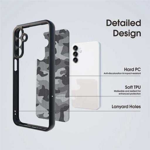IBMRS For Samsung Galaxy A15 4G / 5G Case Drop Protection TPU+PC Phone Cover - Artistic Camouflage - 2