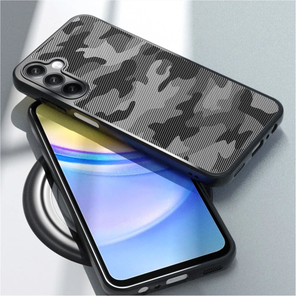 IBMRS For Samsung Galaxy A15 4G / 5G Case Drop Protection TPU+PC Phone Cover - Artistic Camouflage - 5