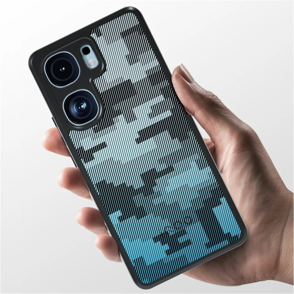 IBMRS For vivo iQOO Neo9 5G / Neo9 Pro 5G Case TPU+PC Drop Resistance Phone Cover - Grid Camouflage - 6