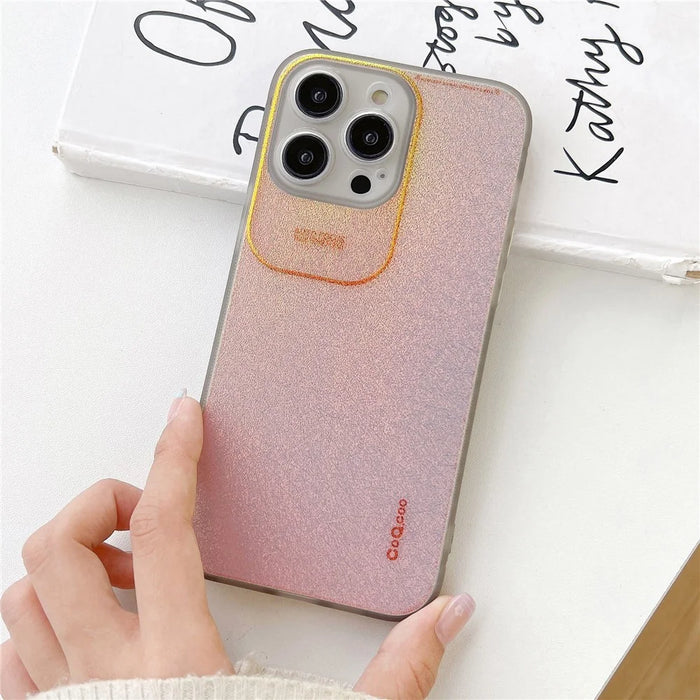 Q.COO Aurora Series for iPhone 12 Pro Max Case TPU+PET Anti-scratch Protective Phone Cover - Transparent Grey - 2