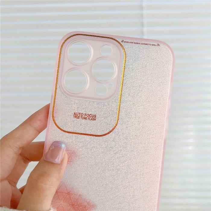 Q.COO Aurora Series for iPhone 12 Pro Max Case TPU+PET Anti-scratch Protective Phone Cover - Transparent Grey - 3
