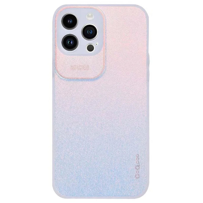 Q.COO Aurora Series for iPhone 13 Pro Case TPU+PET Mobile Phone Back Cover - Transparent White - 1