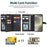 MEGSHI H1 Series For Samsung Galaxy S24 Leather Case Detachable 2-in-1 Phone Cover Wallet - Black - 2