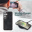 MEGSHI H1 Series For Samsung Galaxy S24 Leather Case Detachable 2-in-1 Phone Cover Wallet - Black - 7