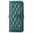 For Samsung Galaxy Z Fold5 5G Case Zipper Wallet Rhombus Leather Cover with Wrist Strap - Green - 7