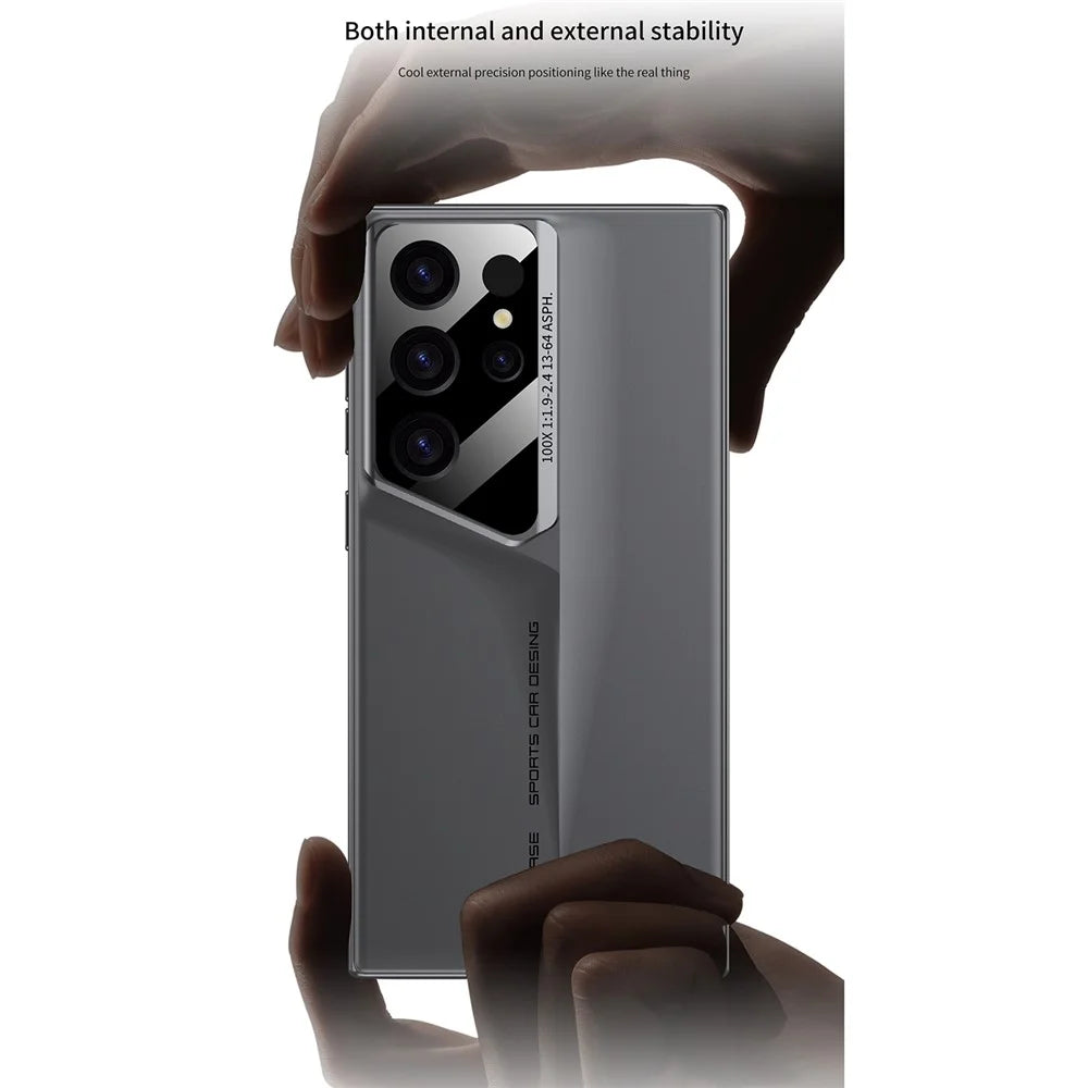 GKK For Samsung Galaxy S24 Ultra PC Case Anti-Drop Super Slim Shockproof Phone Case - Grey - 2