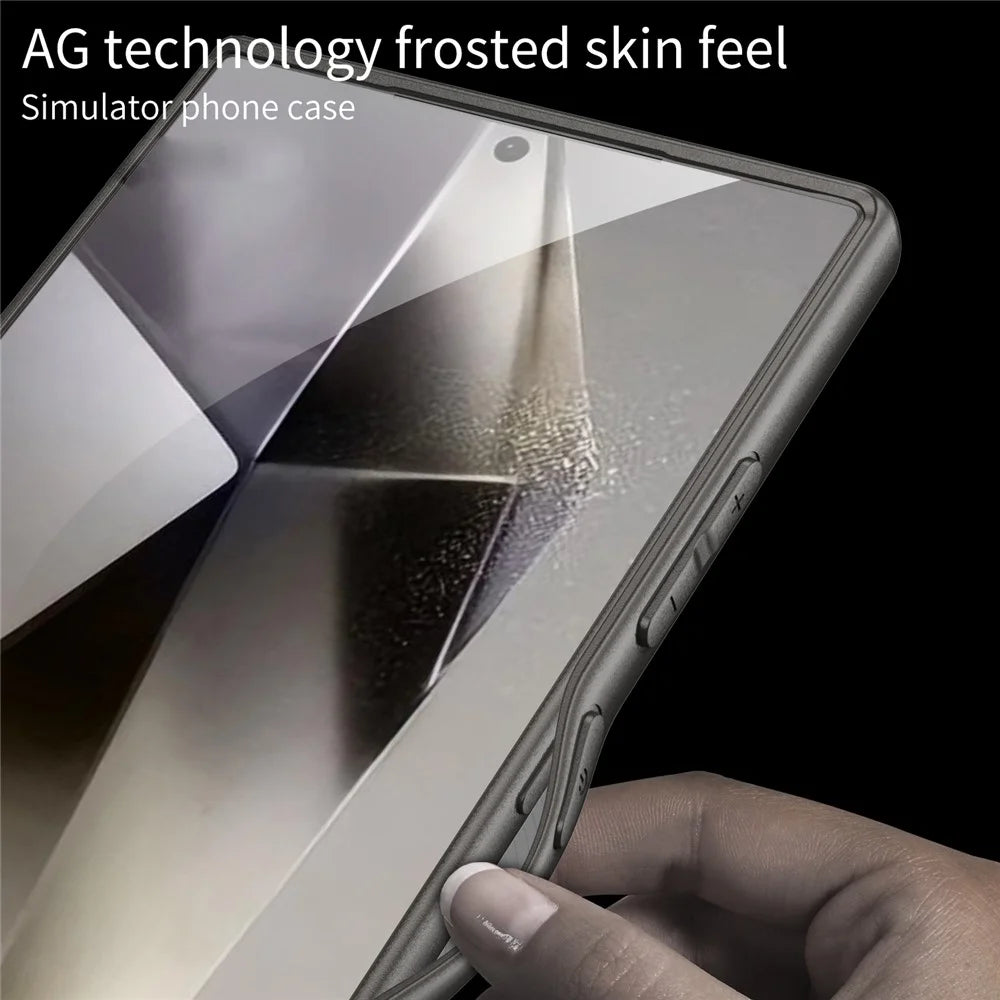 GKK For Samsung Galaxy S24 Ultra Case Skin-Touch AG Frosted Hard PC Phone Protector - Purple - 3