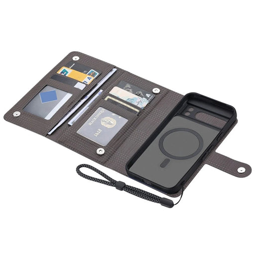 VILI GHA Series For Google Pixel 8 Pro RFID Blocking Case Card Holder Phone Cover Magnetic Case - Grey - 2