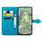 For Google Pixel 8a Case Flip Wallet PU Leather Mandala Embossed Design Phone Cover - Blue - 2