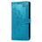 For Google Pixel 8a Case Flip Wallet PU Leather Mandala Embossed Design Phone Cover - Blue - 5
