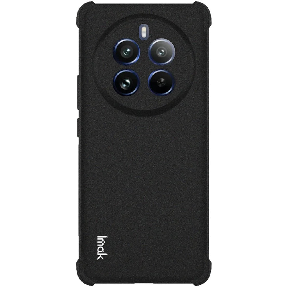 IMAK For Realme 12 Pro 5G / 12 Pro+ 5G Case Airbag Corner Matte TPU Phone Cover - Black - 4