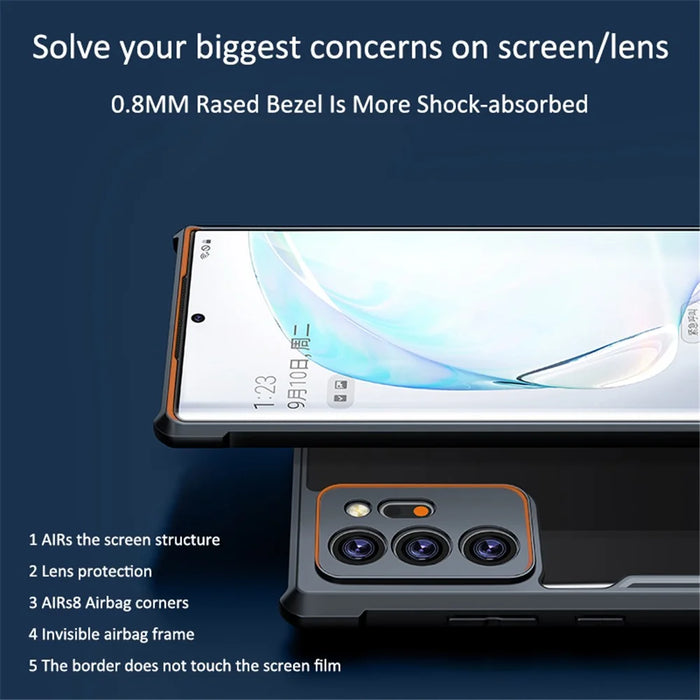XUNDD For Samsung Galaxy Note20 / Note20 5G Back Cover Shockproof TPU+Acrylic Cell Phone Cases - 5
