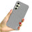 IMAK Ruiyi Series for Samsung Galaxy A35 5G Case Fabric Texture Leather+PC Phone Back Cover - Light Grey - 3