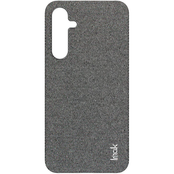 IMAK Ruiyi Series for Samsung Galaxy A55 5G Case Fabric Texture Leather+PC Phone Back Cover - Dark Grey - 5