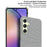 IMAK Ruiyi Series for Samsung Galaxy A55 5G Case Fabric Texture Leather+PC Phone Back Cover - Dark Grey - 6