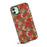 For iPhone 11 Case Floral Pattern Leather+PC+TPU Hybrid Shockproof Phone Cover - Summer / Red - 2