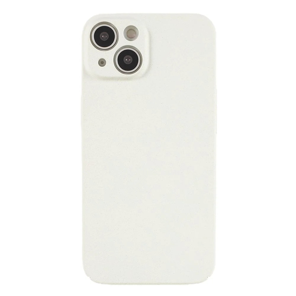 For iPhone 15 Matte Case Hard PC Drop Protection Protective Shell - White - 1