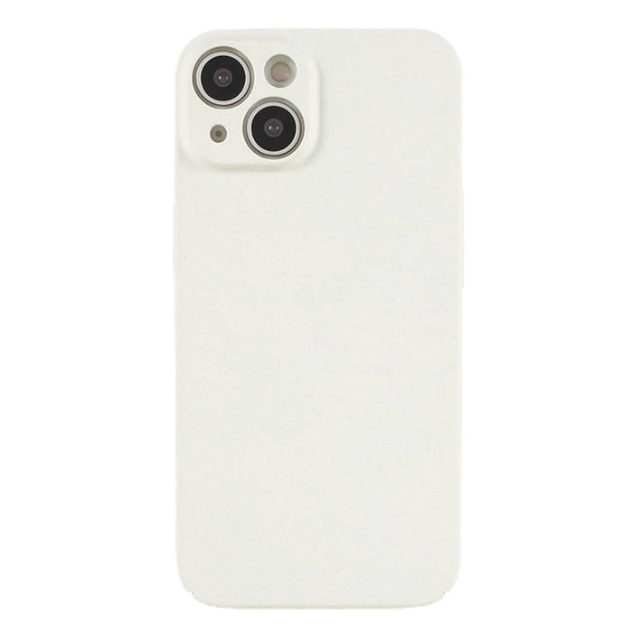 For iPhone 15 Matte Case Hard PC Drop Protection Protective Shell - White - 1