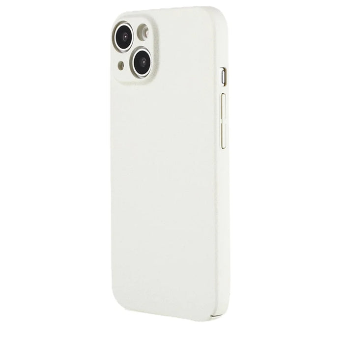 For iPhone 15 Matte Case Hard PC Drop Protection Protective Shell - White - 2