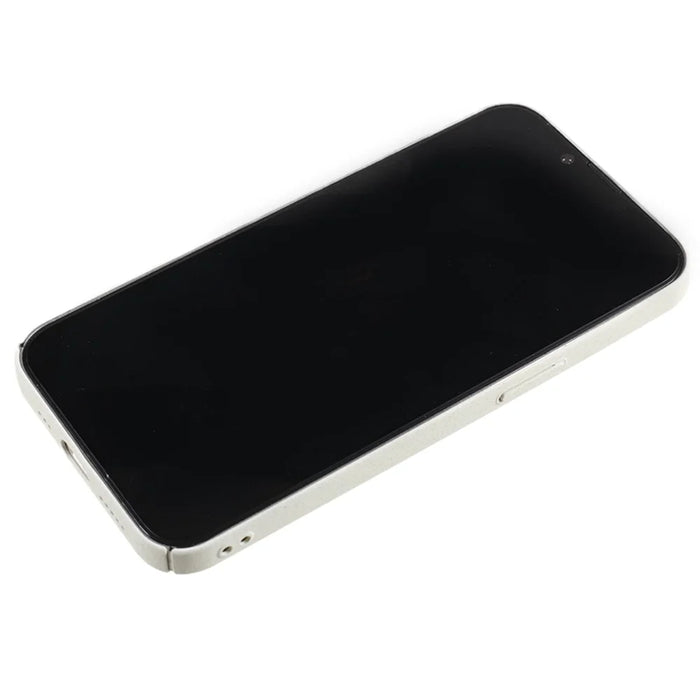 For iPhone 15 Matte Case Hard PC Drop Protection Protective Shell - White - 6