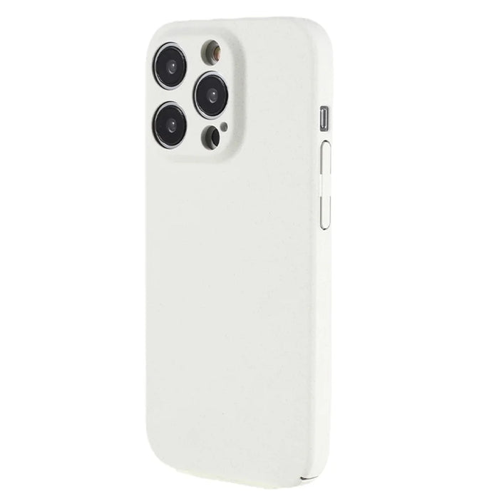 For iPhone 15 Pro Case Matte Hard PC Ultra-slim Cell Phone Cover - White - 1