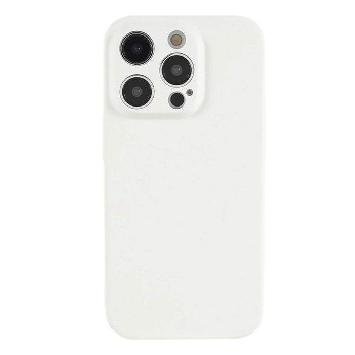 For iPhone 15 Pro Case Matte Hard PC Ultra-slim Cell Phone Cover - White - 2