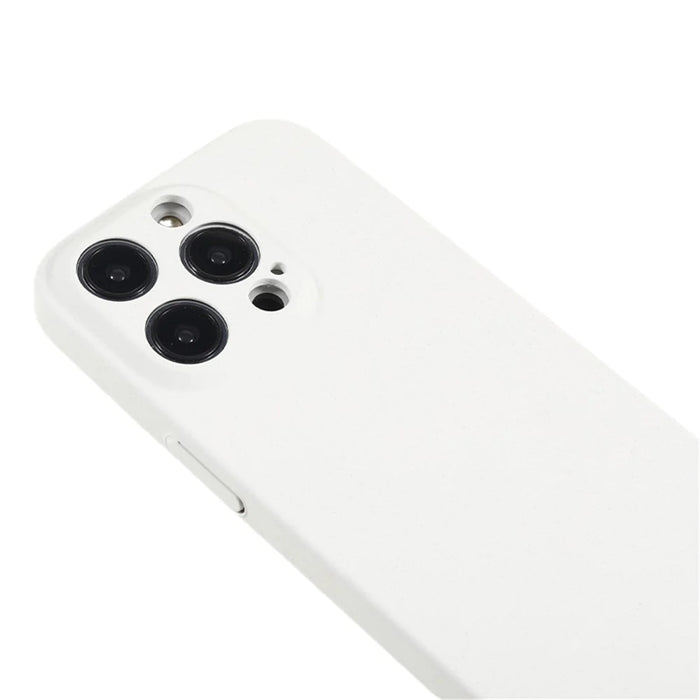 For iPhone 15 Pro Case Matte Hard PC Ultra-slim Cell Phone Cover - White - 5