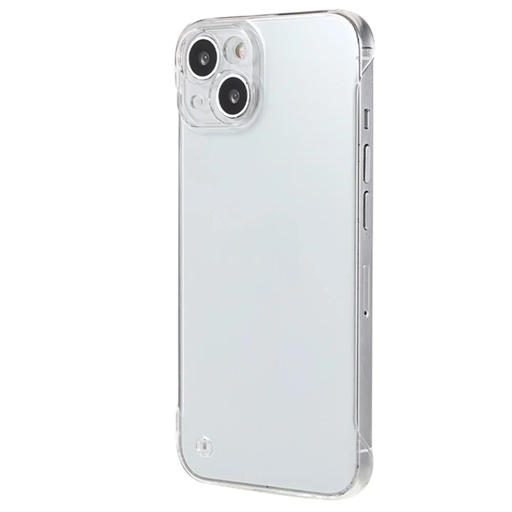 For iPhone 15 Case Hard PC Frameless Slim-Fit Cell Phone Cover - Transparent - 1